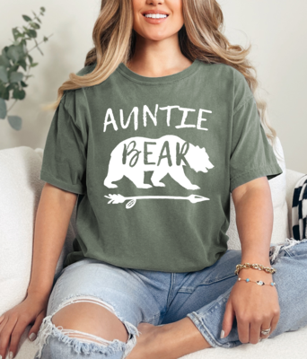 Auntie Bear Shirt, Aunt Shirt Comfort Colors, Auntie T Shirt, Auntie Shirt, Aunt Gift, New Aunt Shirt, First Time Aunt - image2